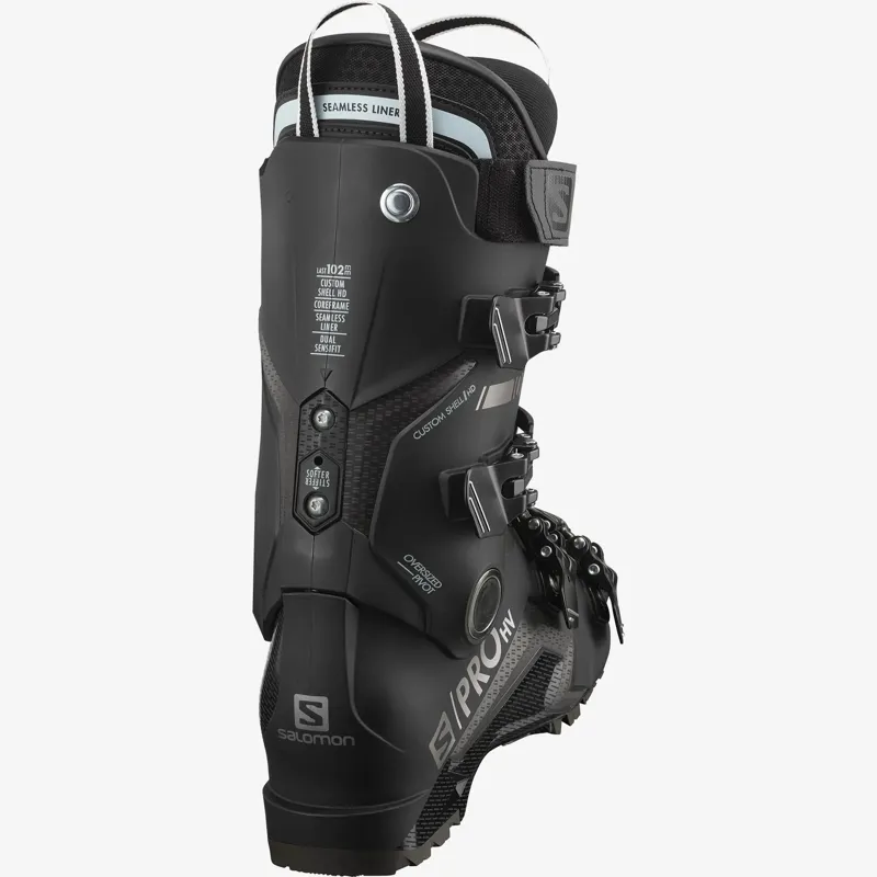 Salomon S Pro HV 100 Grip Walk Mens Ski Boots in Black-1